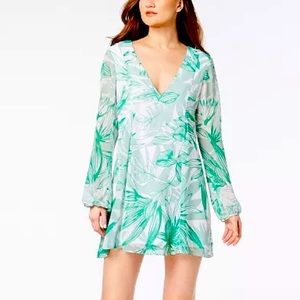BCBGeneration Palm Print Shift Dress